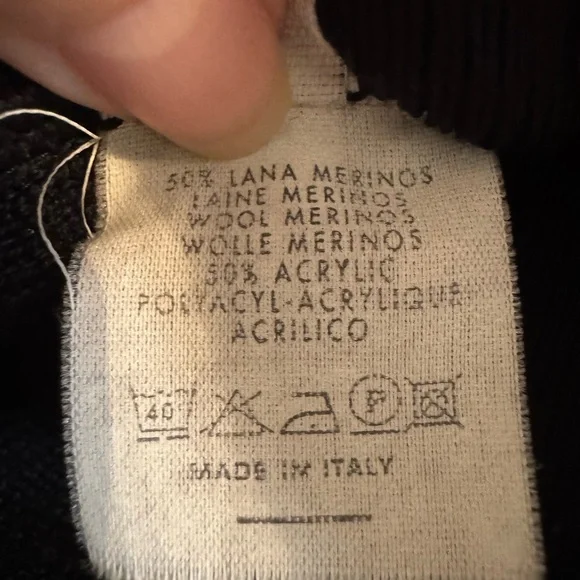 ESCADRE Women's Sweater Merino Wool Blend -Made In ITALY - Picture 6 of 10